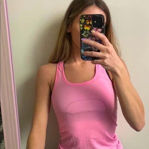 Lululemon swiftly tech racerback top pink